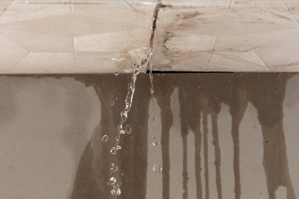 Professional Burst Pipe Cleanup technician working in Oakley, MI